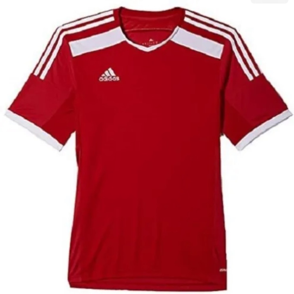 ADIDAS Men's REGI 14 JSY Red / White Jersey Adult Clima Cool NWT